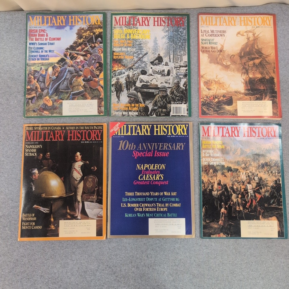 Lot 6 Military History Magazines 1994 10th Anniversary Battle of the Bulge WWII
